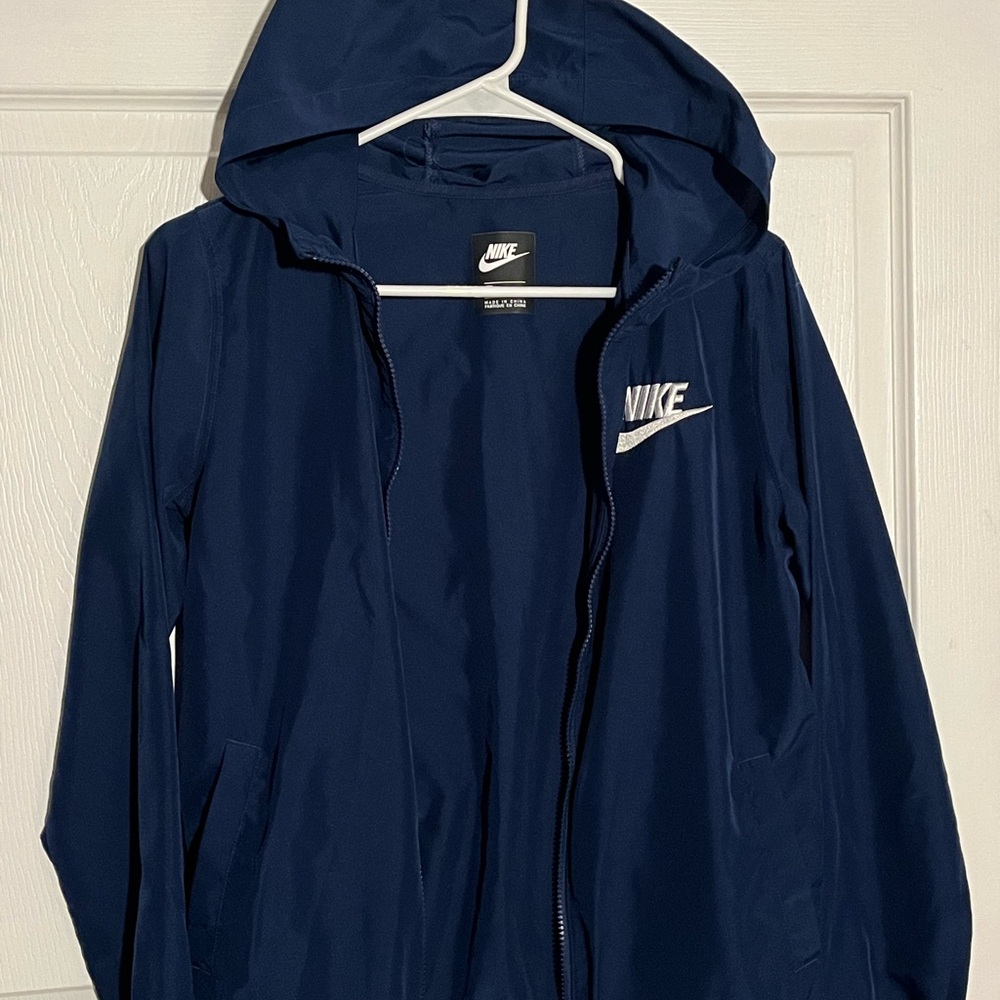 Nike Navy Blue Hooded Jacket